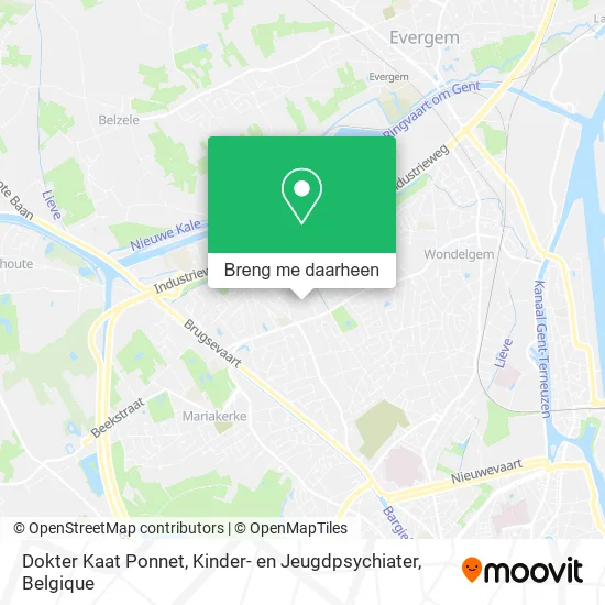 Dokter Kaat Ponnet, Kinder- en Jeugdpsychiater kaart