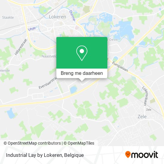 Industrial Lay by Lokeren kaart