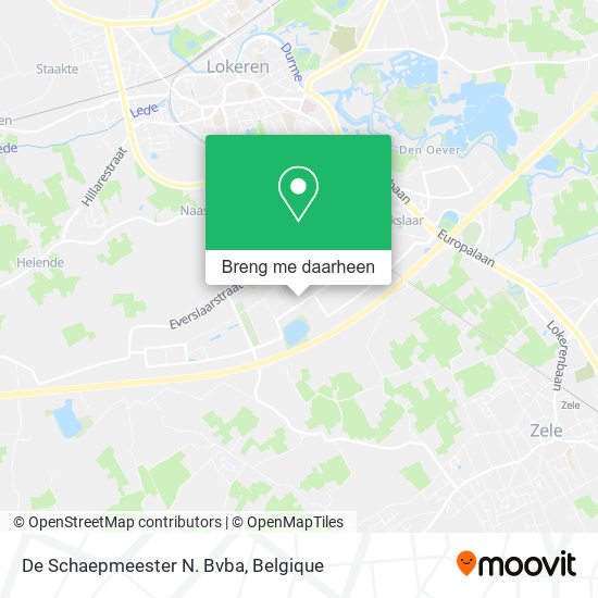 De Schaepmeester N. Bvba kaart