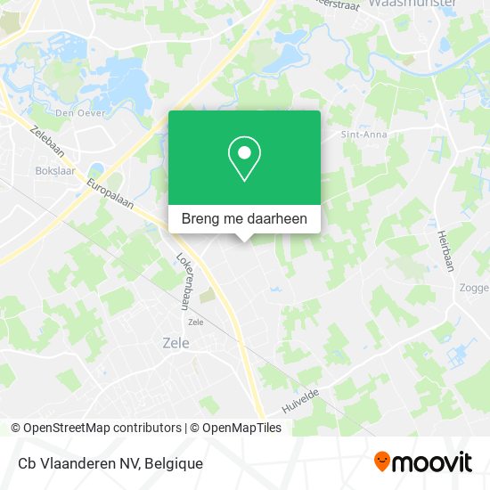 Cb Vlaanderen NV kaart