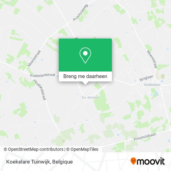 Koekelare Tuinwijk kaart