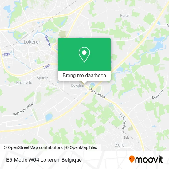E5-Mode W04 Lokeren kaart