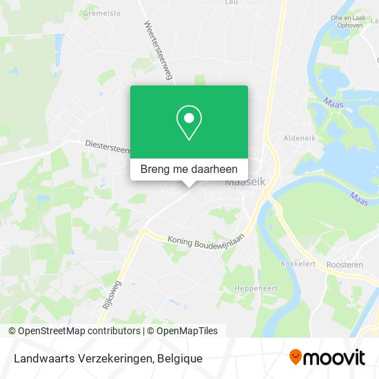 Landwaarts Verzekeringen kaart