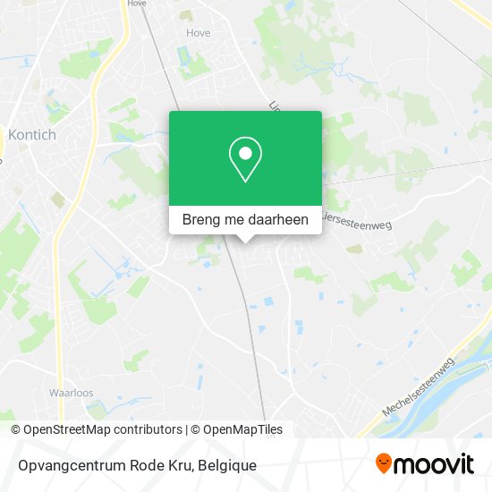 Opvangcentrum Rode Kru kaart