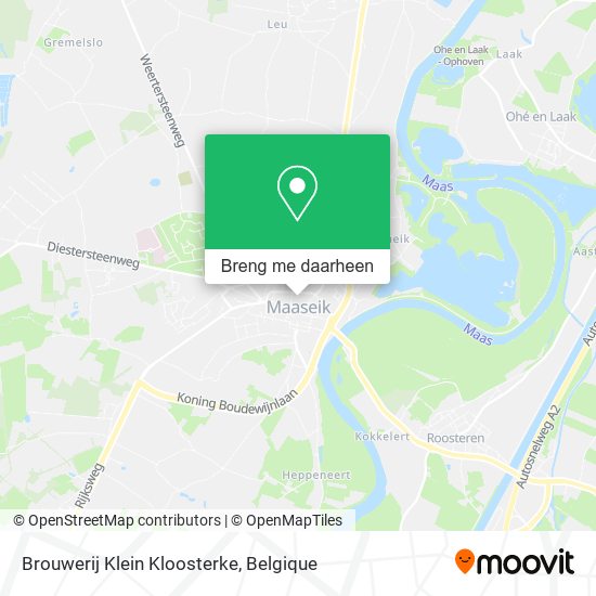 Brouwerij Klein Kloosterke kaart