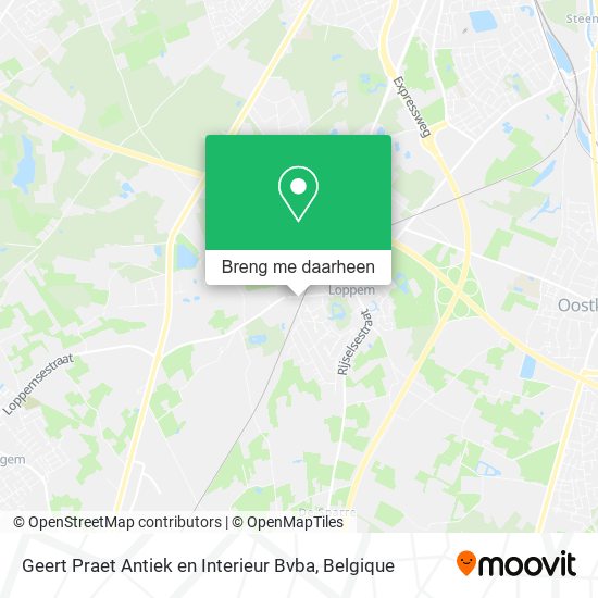 Geert Praet Antiek en Interieur Bvba kaart