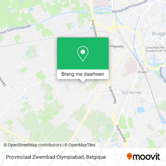 Provinciaal Zwembad Olympiabad kaart