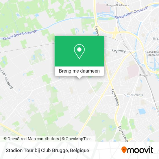 Stadion Tour bij Club Brugge kaart