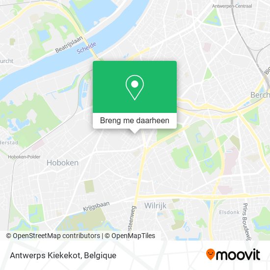 Antwerps Kiekekot kaart