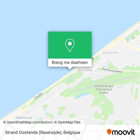 Strand Oostende (Raversijde) kaart