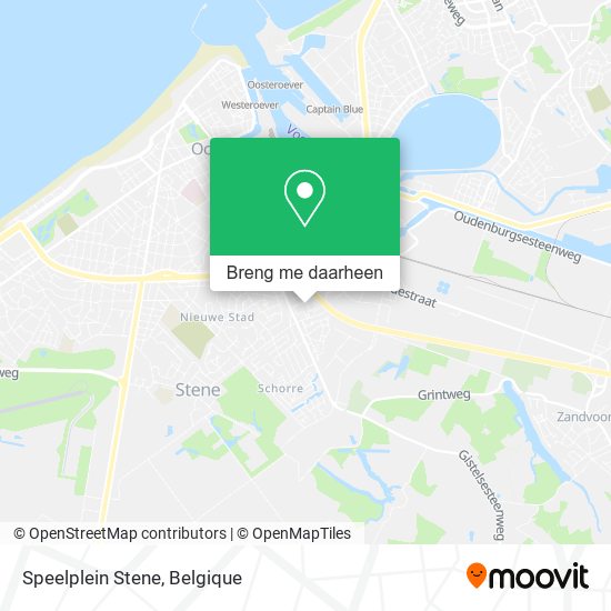 Speelplein Stene kaart