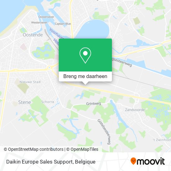 Daikin Europe Sales Support kaart