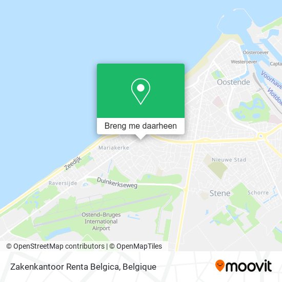 Zakenkantoor Renta Belgica kaart