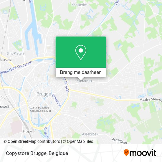 Copystore Brugge kaart