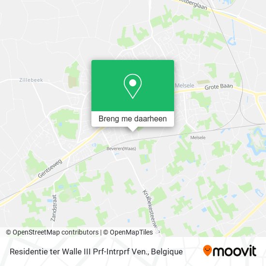 Residentie ter Walle III Prf-Intrprf Ven. kaart