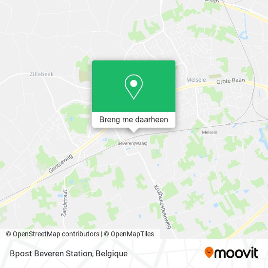 Bpost Beveren Station kaart