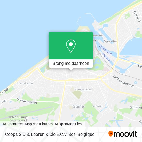 Ceops S.C.S. Lebrun & Cie E.C.V. Scs kaart