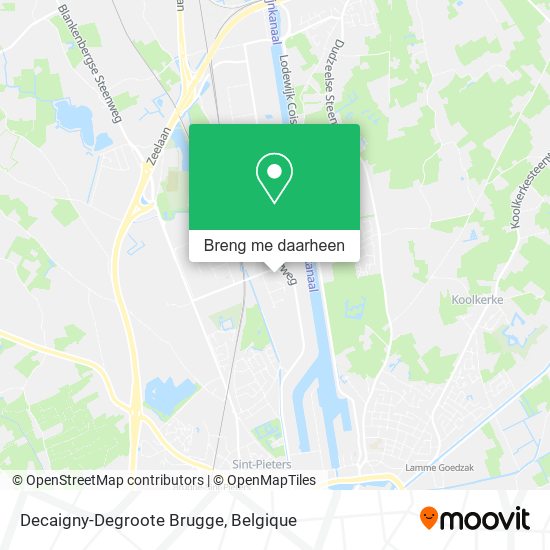 Decaigny-Degroote Brugge kaart