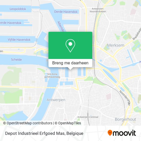 Depot Industrieel Erfgoed Mas kaart