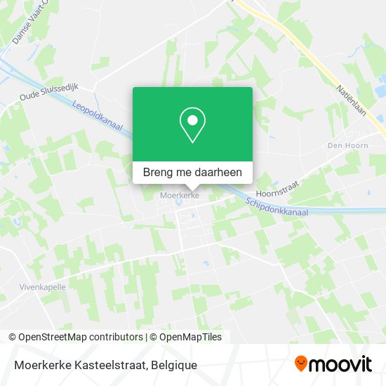 Moerkerke Kasteelstraat kaart
