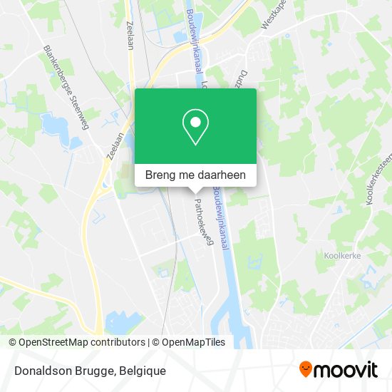 Donaldson Brugge kaart