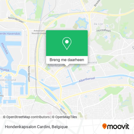 Hondenkapsalon Cardini kaart