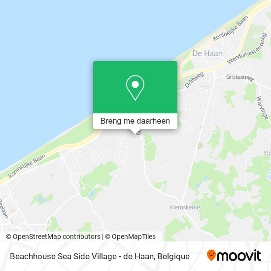 Beachhouse Sea Side Village - de Haan kaart