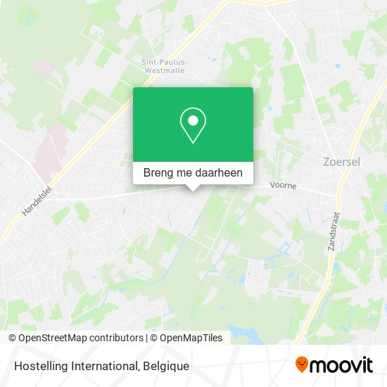 Hostelling International kaart