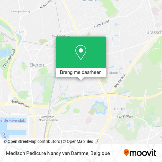 Medisch Pedicure Nancy van Damme kaart