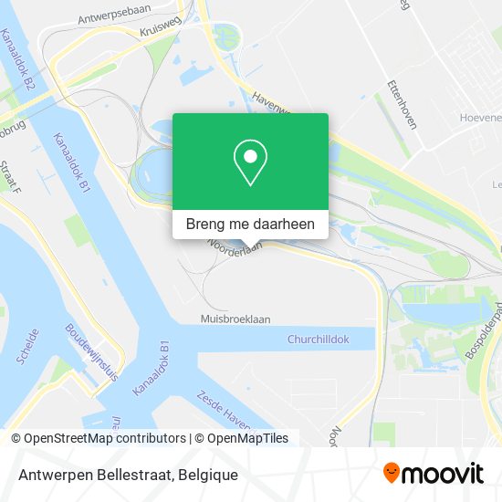 Antwerpen Bellestraat kaart