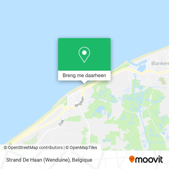 Strand De Haan (Wenduine) kaart