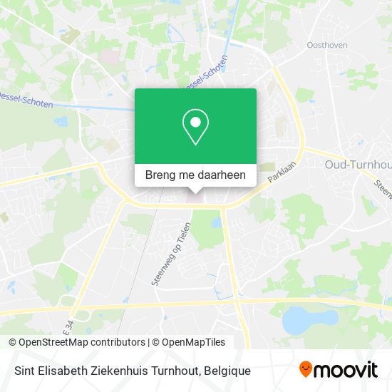 Sint Elisabeth Ziekenhuis Turnhout kaart