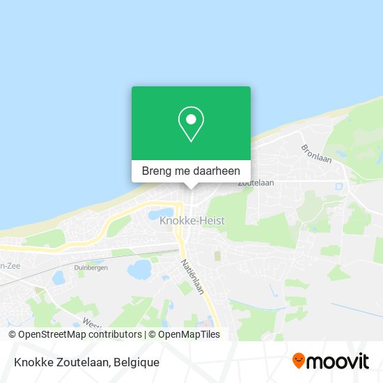 Knokke Zoutelaan kaart