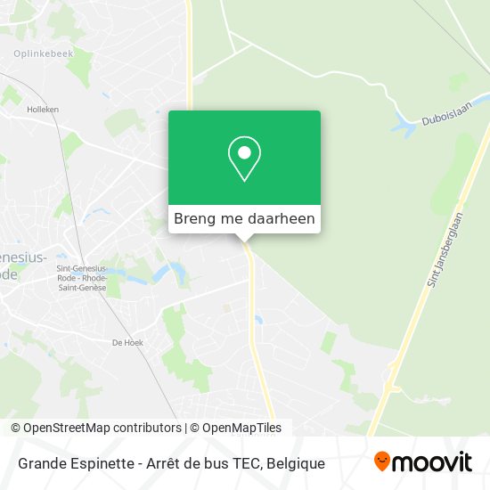 Grande Espinette - Arrêt de bus TEC kaart