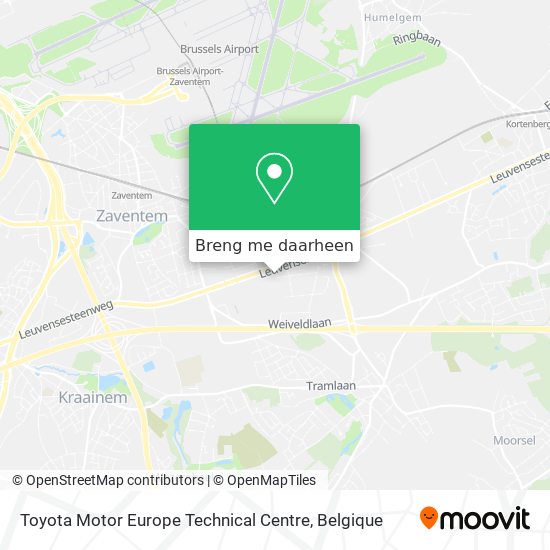 Toyota Motor Europe Technical Centre kaart