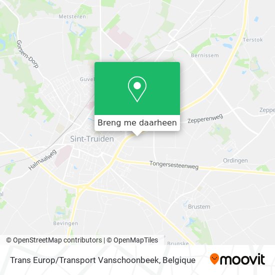 Trans Europ / Transport Vanschoonbeek kaart