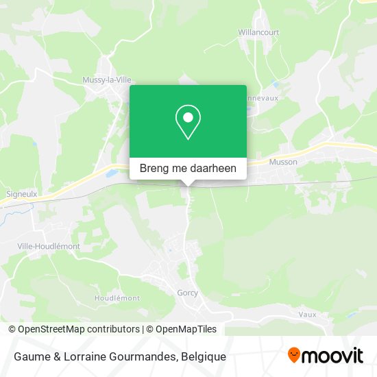 Gaume & Lorraine Gourmandes kaart