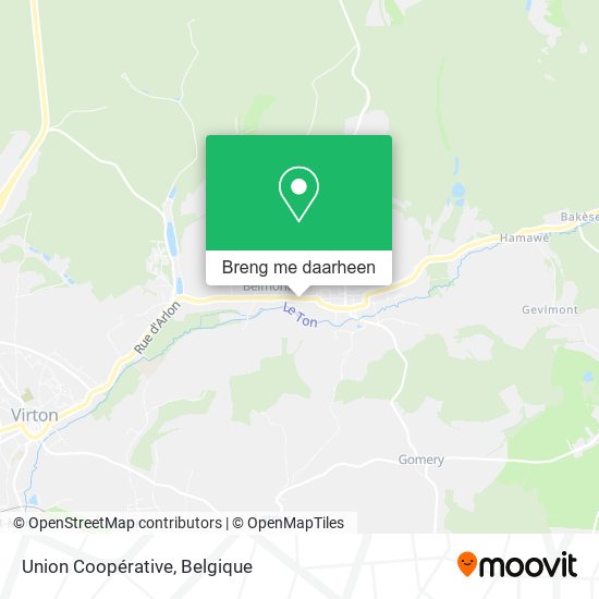 Union Coopérative kaart