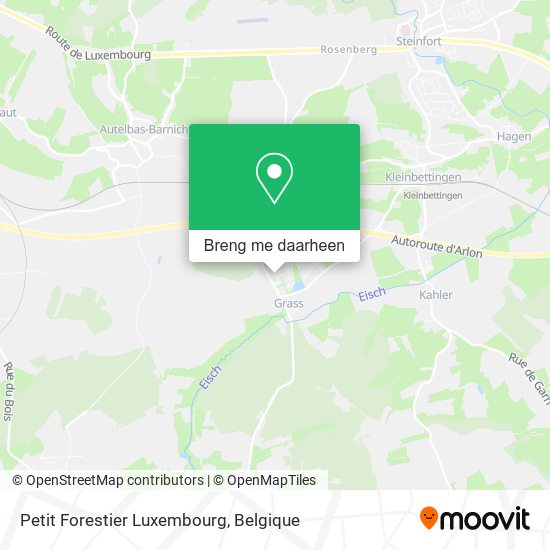 Petit Forestier Luxembourg kaart