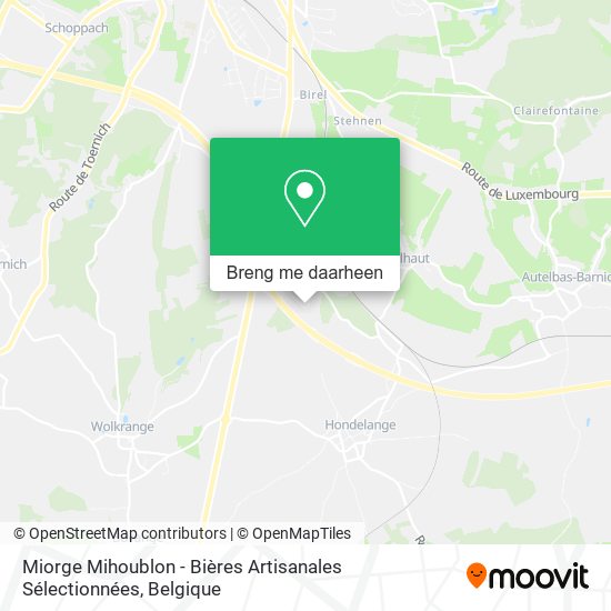 Miorge Mihoublon - Bières Artisanales Sélectionnées kaart