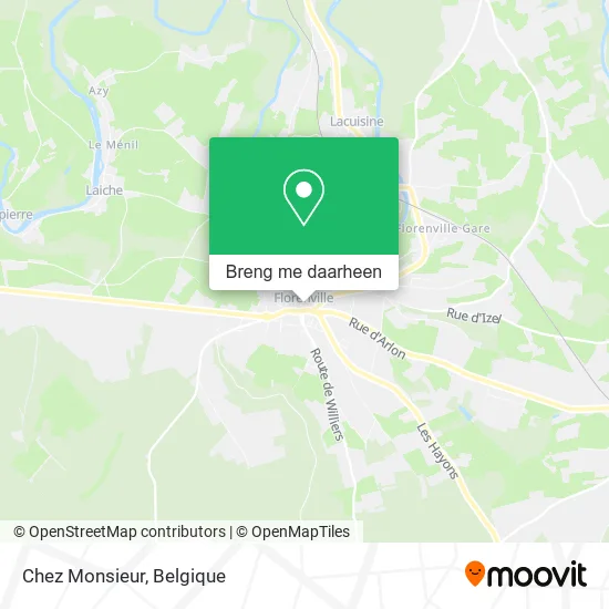 Chez Monsieur kaart