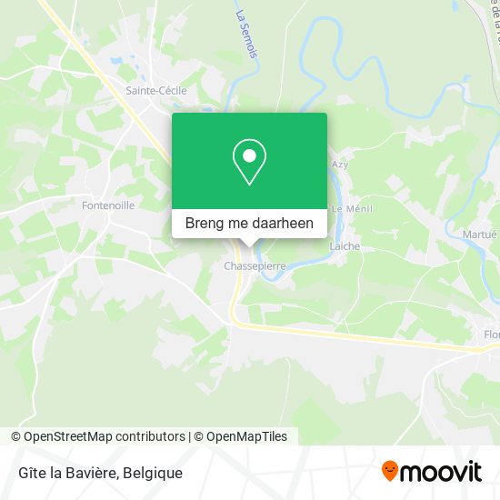 Gîte la Bavière kaart