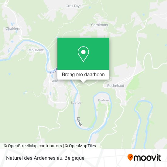 Naturel des Ardennes au kaart