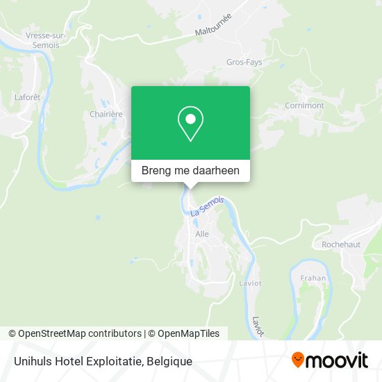 Unihuls Hotel Exploitatie kaart