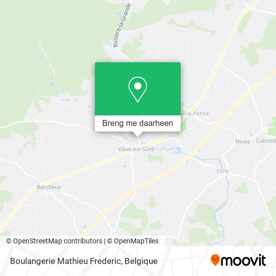 Boulangerie Mathieu Frederic kaart