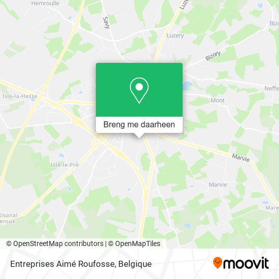 Entreprises Aimé Roufosse kaart