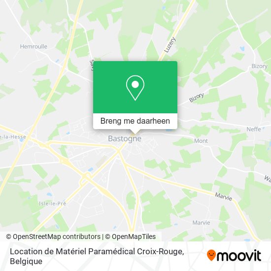 Location de Matériel Paramédical Croix-Rouge kaart