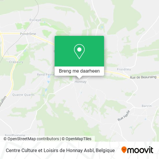 Centre Culture et Loisirs de Honnay Asbl kaart