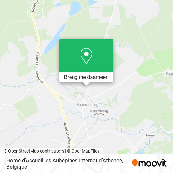 Home d'Accueil les Aubepines Internat d'Athenee kaart