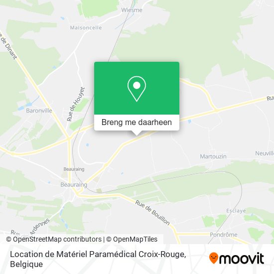 Location de Matériel Paramédical Croix-Rouge kaart